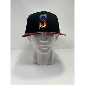 '47 Brand‎ Seattle Mariners Tie-Dye Black Snapback Captain Morrison OSFA MLB NWT